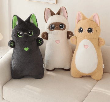 Ali-express Plush kawaii cats Kawaii Large Kitty Cat or Pink Pig Pillow Plush Animals 55cm Tall!